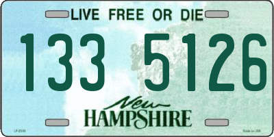 NH license plate 1335126