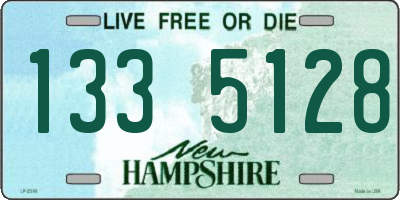 NH license plate 1335128