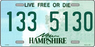 NH license plate 1335130