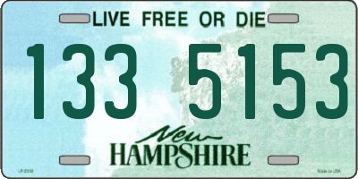 NH license plate 1335153