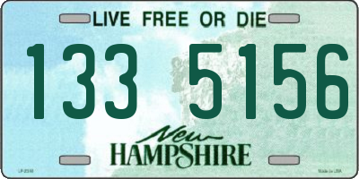 NH license plate 1335156