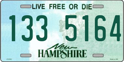 NH license plate 1335164