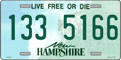 NH license plate 1335166