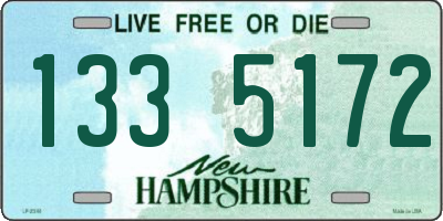 NH license plate 1335172