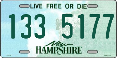 NH license plate 1335177