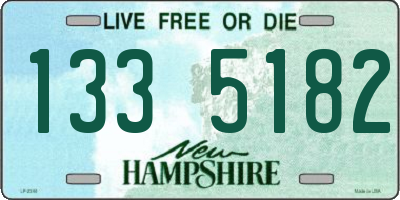 NH license plate 1335182