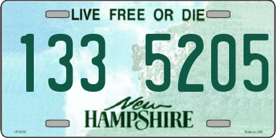 NH license plate 1335205