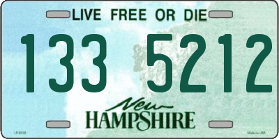 NH license plate 1335212