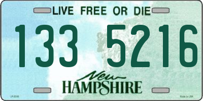 NH license plate 1335216