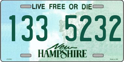 NH license plate 1335232