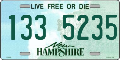 NH license plate 1335235