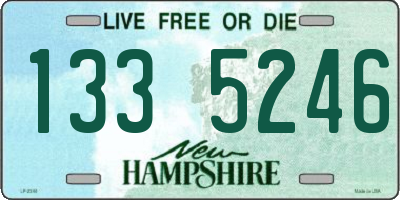 NH license plate 1335246