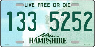 NH license plate 1335252