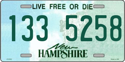 NH license plate 1335258