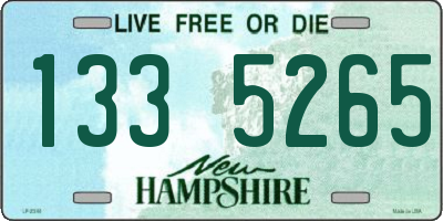 NH license plate 1335265