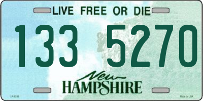 NH license plate 1335270