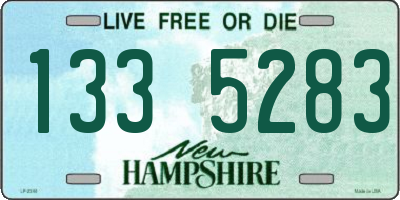 NH license plate 1335283