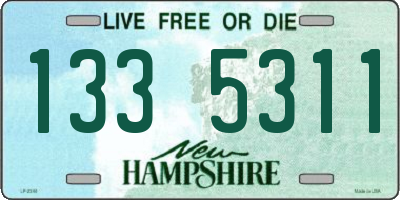 NH license plate 1335311