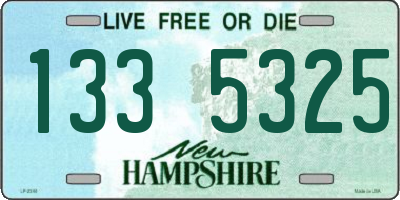 NH license plate 1335325