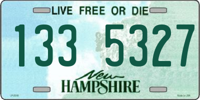 NH license plate 1335327