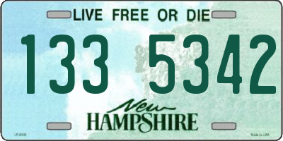 NH license plate 1335342