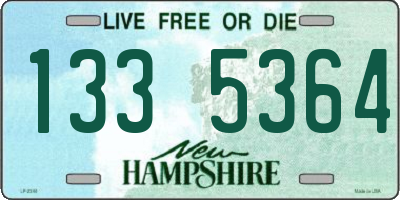 NH license plate 1335364