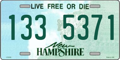 NH license plate 1335371