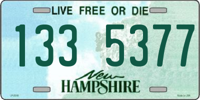 NH license plate 1335377