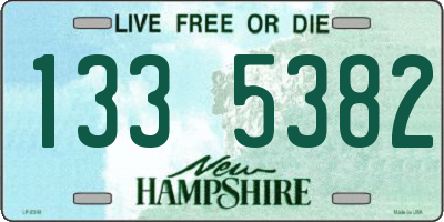 NH license plate 1335382