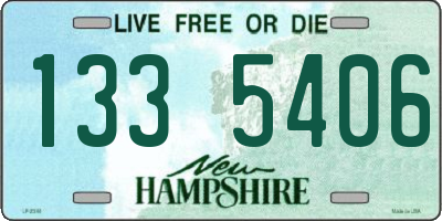 NH license plate 1335406