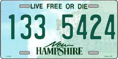 NH license plate 1335424
