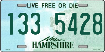 NH license plate 1335428