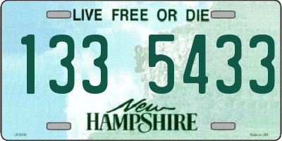 NH license plate 1335433
