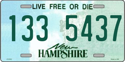NH license plate 1335437