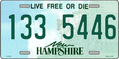 NH license plate 1335446