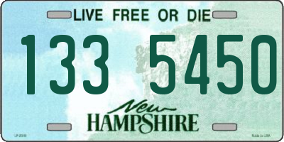 NH license plate 1335450