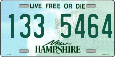 NH license plate 1335464