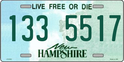 NH license plate 1335517