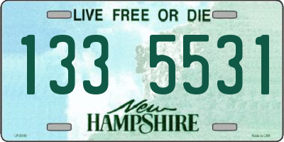 NH license plate 1335531