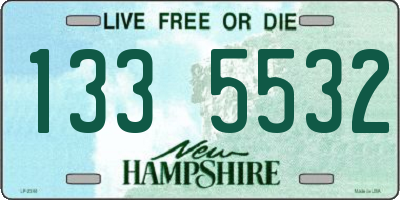 NH license plate 1335532
