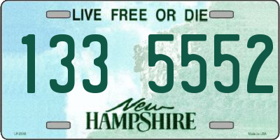 NH license plate 1335552