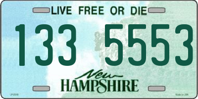 NH license plate 1335553