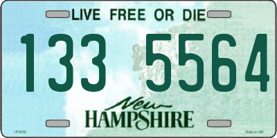 NH license plate 1335564
