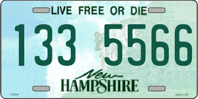 NH license plate 1335566