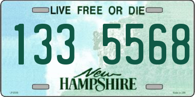 NH license plate 1335568