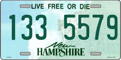 NH license plate 1335579