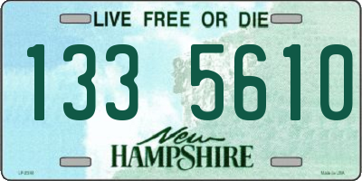 NH license plate 1335610