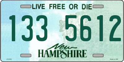 NH license plate 1335612