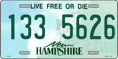 NH license plate 1335626