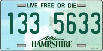 NH license plate 1335633